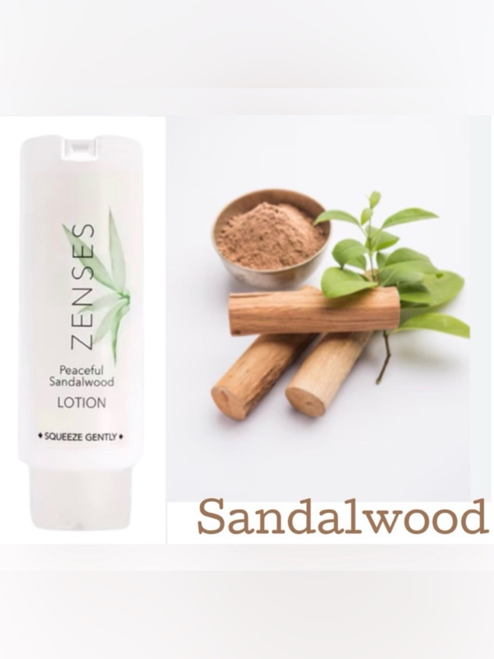 ONE BOTTLE 🍃LOTION🍃 ZENSES PEACEFUL SANDALWOOD 12.1 oz